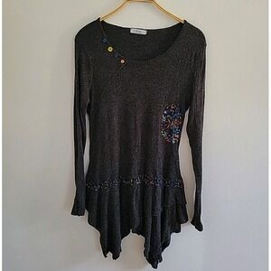 Elegant Black Cowl Neck Sweater